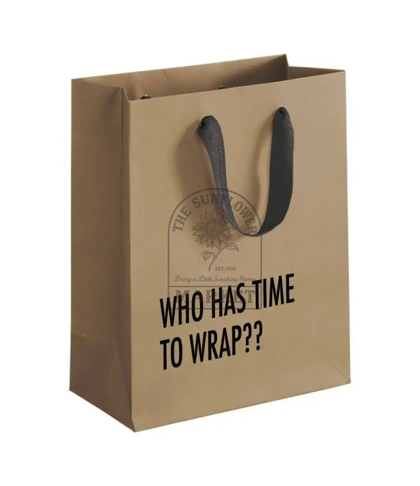 Time To Wrap Gift Bag