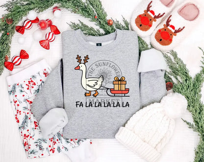 Vintage Christmas Goose Falalalala