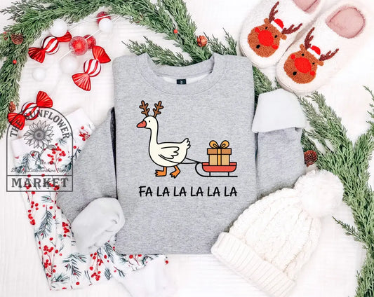 Vintage Christmas Goose Falalalala