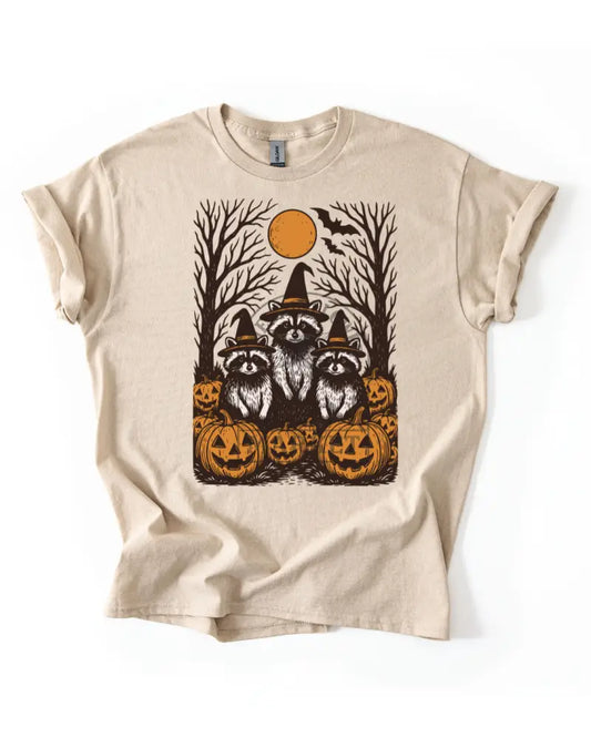 Vintage Halloween Raccoons