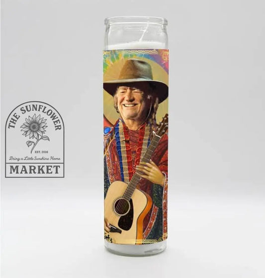 Willie Nelson Candle