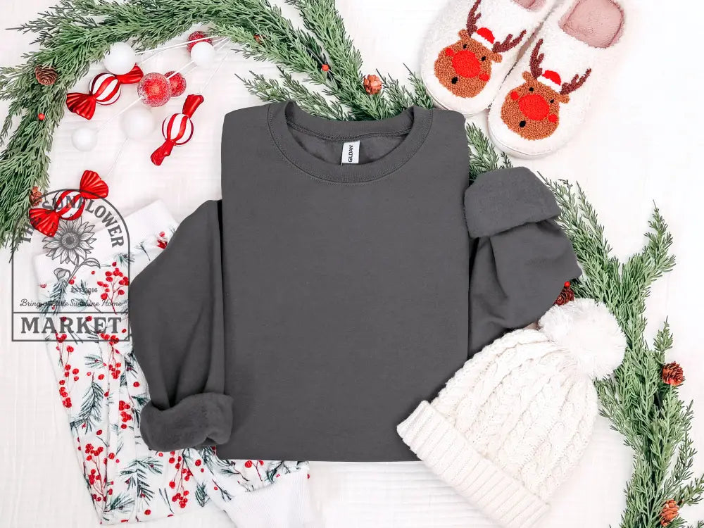 Ugly Sweater YW - Small / Charcoal Crew