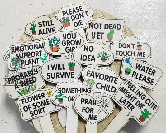 Wood Planter Stakes