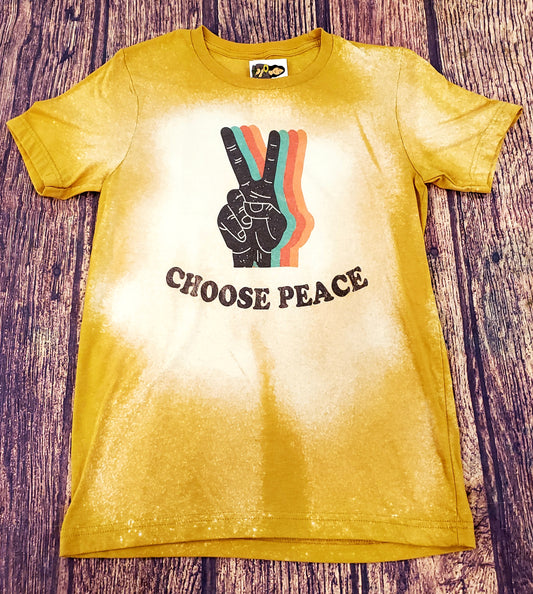 Choose Peace Bleached Tee
