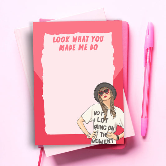 Taylor  Funny Notepad - Pop Culture Stationery