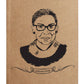 Notorious RBG Kraft Notebook With 60 Lined Sheets