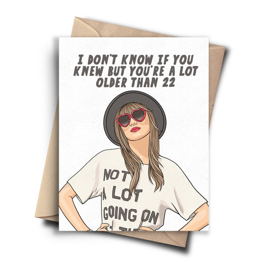 Taylor  Funny Birthday Card Sarcastic Pop Culture Card