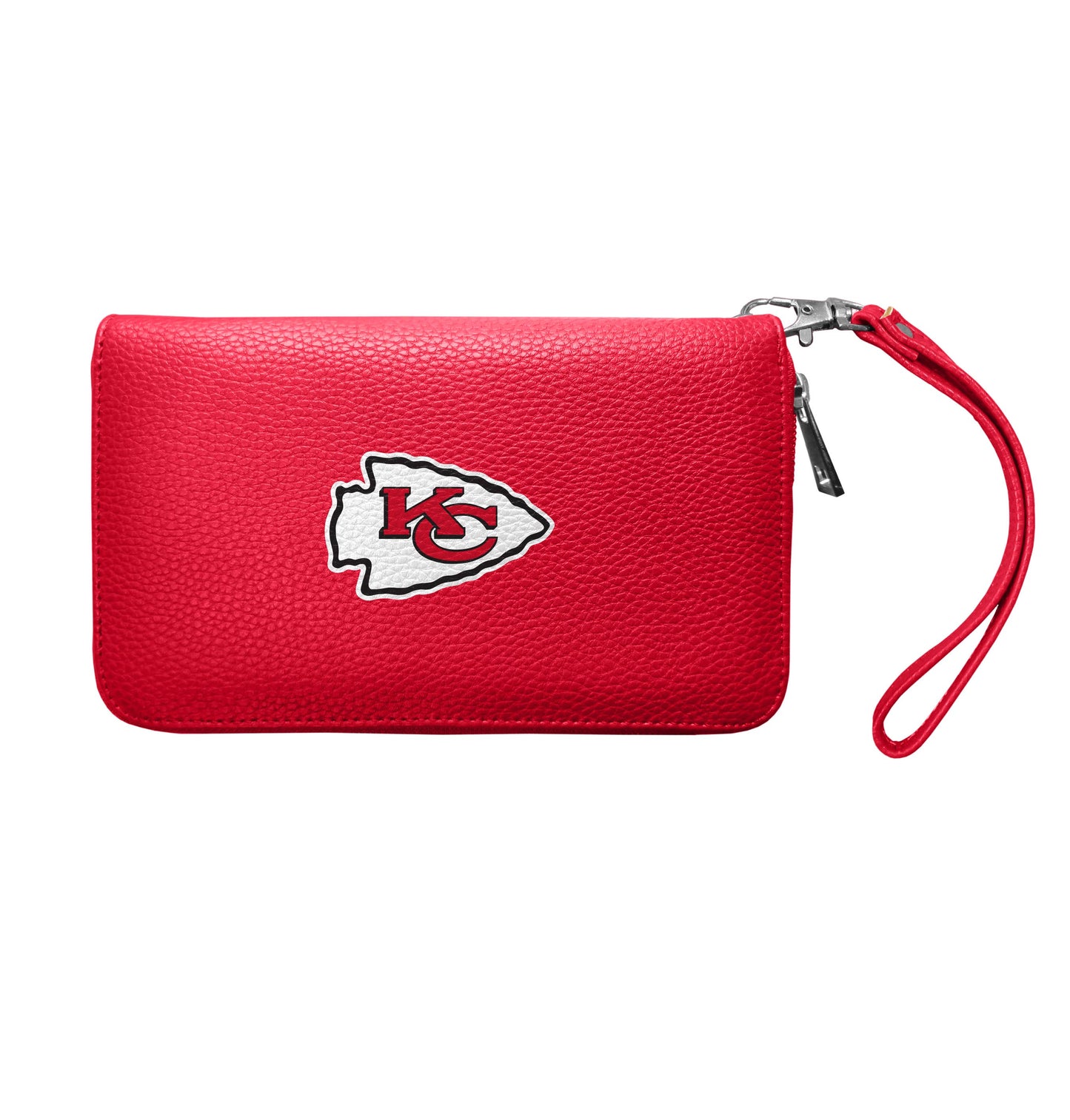 NFL Kansas City Chiefs Pebble Organizer Zip Wallet: Light Red