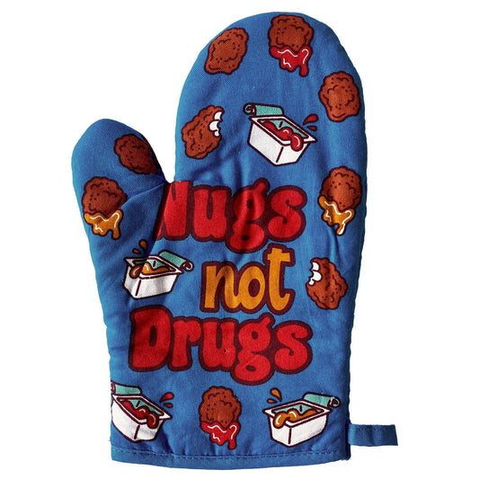 Nugs Not Drugs Oven Mitt Funny Weed Pot Marijuana CBD: Oven Mitt / Multi