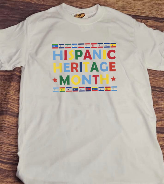 Hispanic Heritage Month Flag Tee