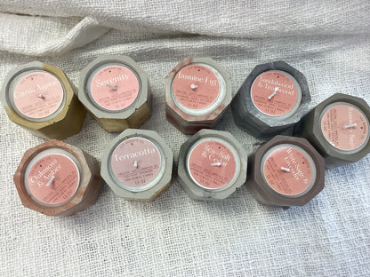 Small Cement Candles