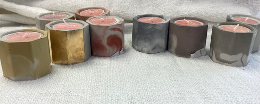 Small Cement Candles