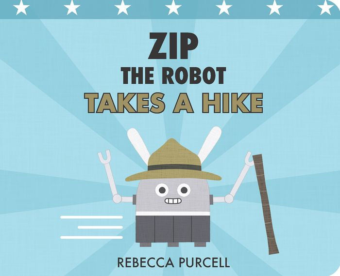 Zip the robot takes a hike