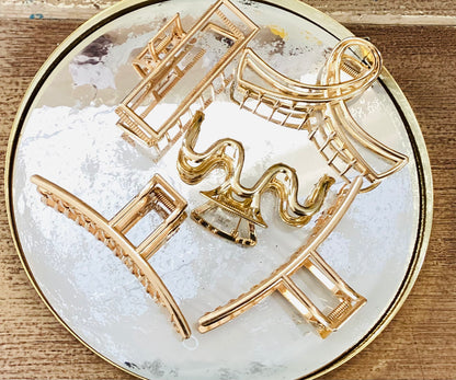 Gold Claw Clip