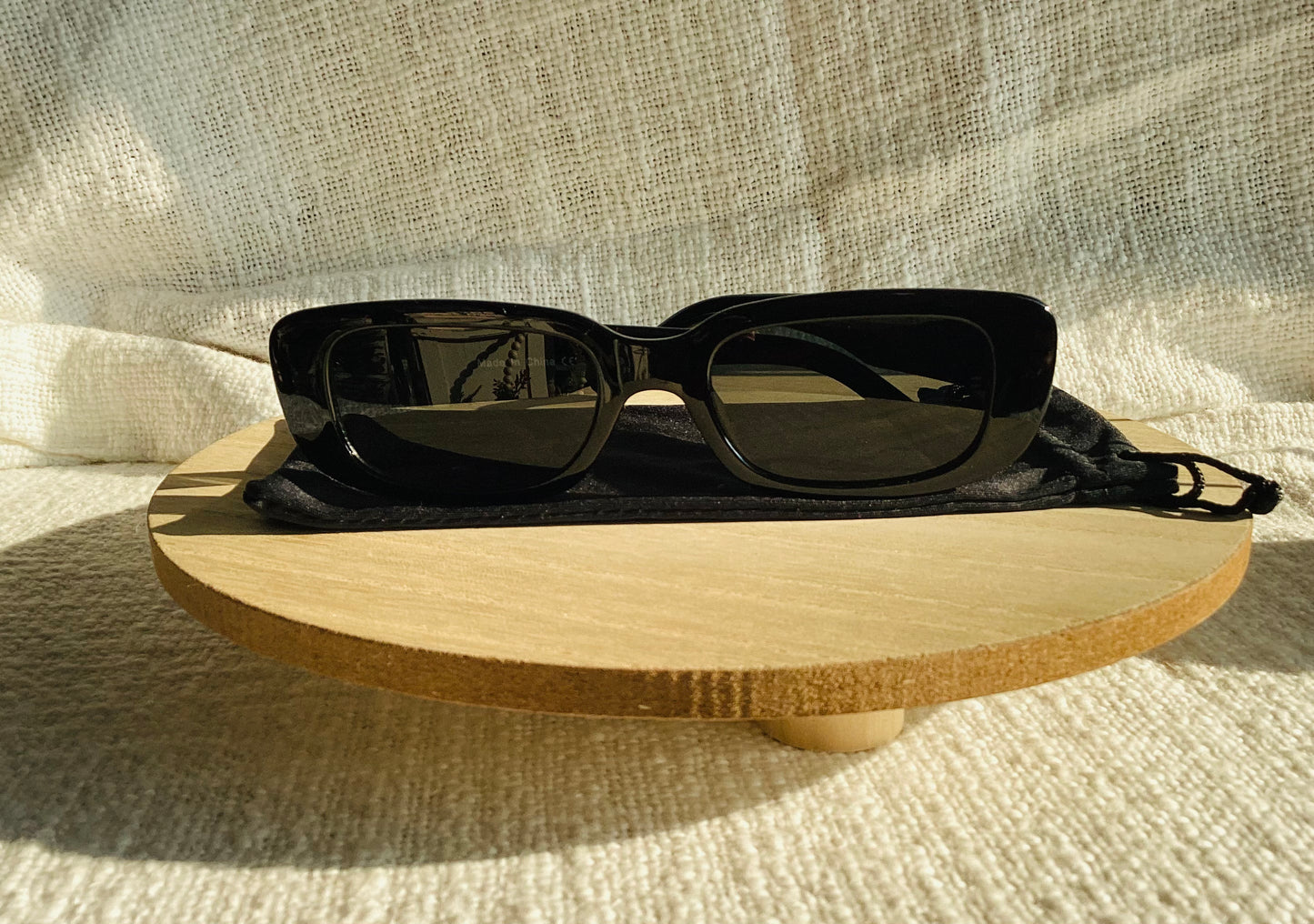 Rectangle Narrow Fashion Vintage Slim Retro Sunglasses