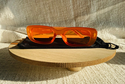 Rectangle Narrow Fashion Vintage Slim Retro Sunglasses