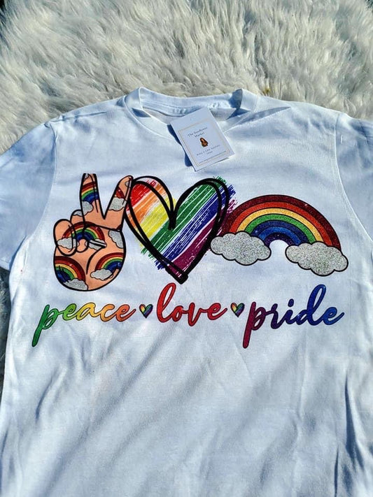 Peace, Love, Pride Tee
