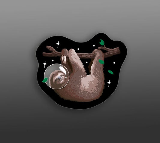 Space Sloth 3" Vinyl Sticker