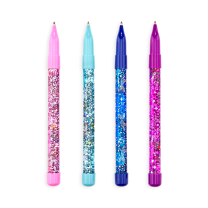 Celestial Stars Glitter Wand Ballpoint Pens - Tub of 24